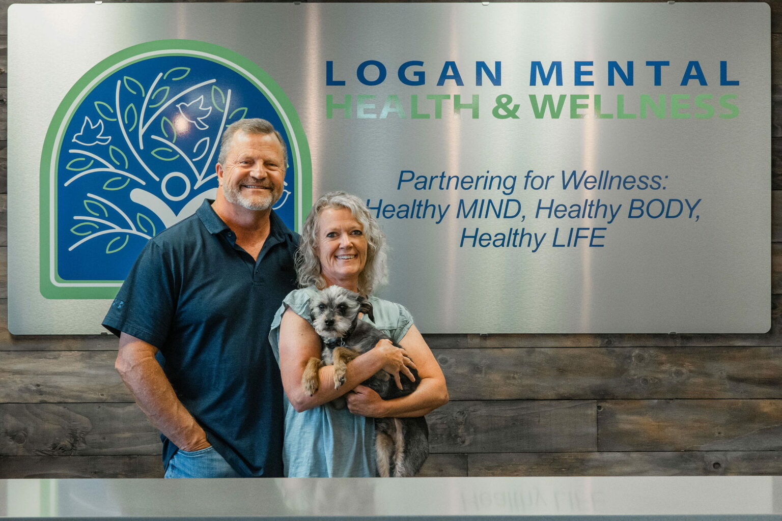 Owners of Logan Mental Health and Wellness. Paul and Paige.